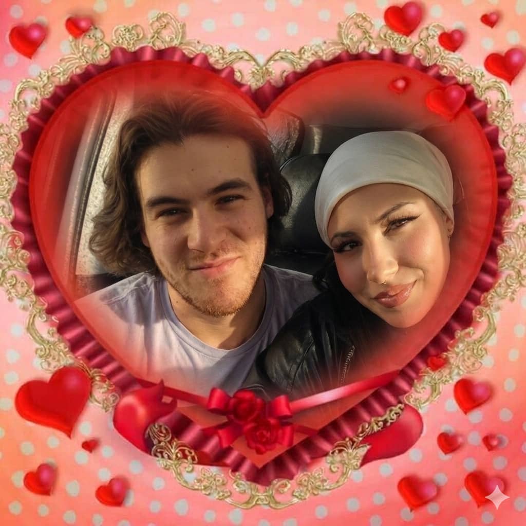 A photo marking our third month together